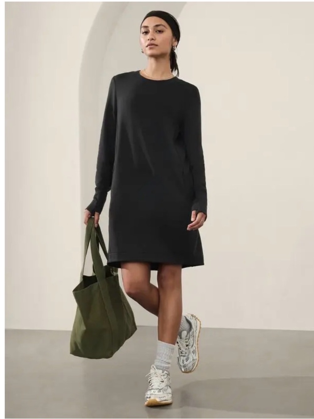 Athleta Coaster Luxe Sweatshirt Dress